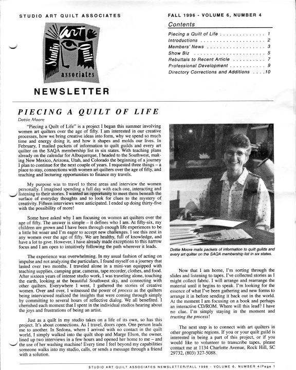 SAQA Journal 1996 Vol. 6 No. 4