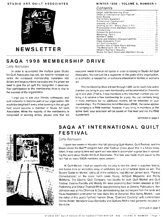 SAQA Journal 1998 Vol. 8 No. 1