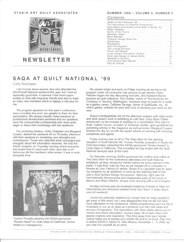 SAQA Journal 1999 Vol. 9 No. 3
