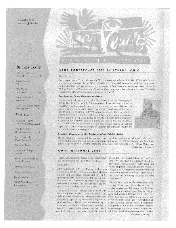 SAQA Journal 2001 Vol. 11 No. 3